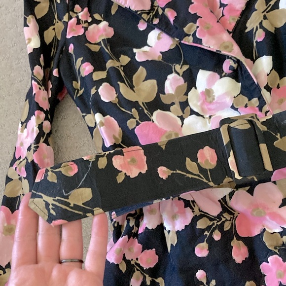 Vintage '60s MARSHALL FIELD floral quilted house coat, 14 (Sm/Med). - Picture 5 of 10